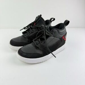 Nike Air Jordan Fadeaway Sneakers Kids 11C Black Red Basketball A01330-016